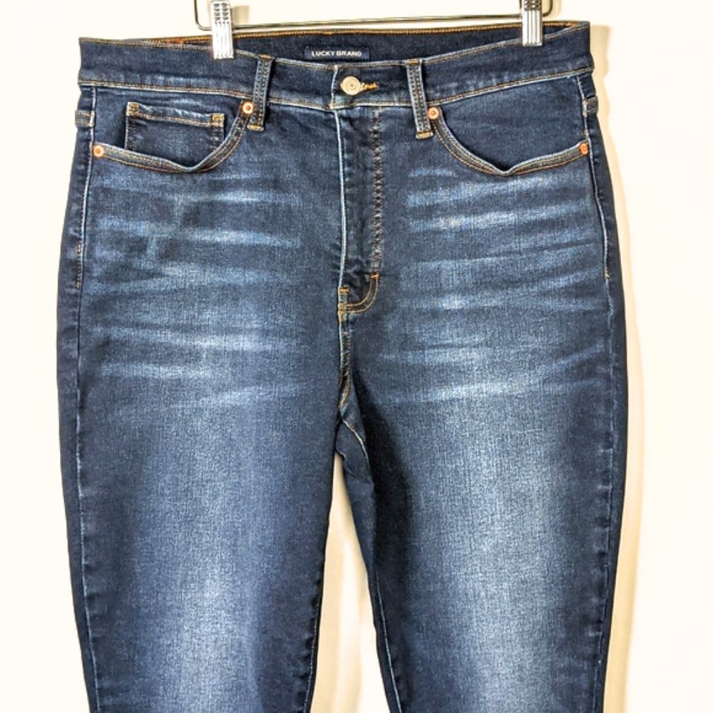 Lucky Brand Jeans Dark Wash 16/33 R high rise denim